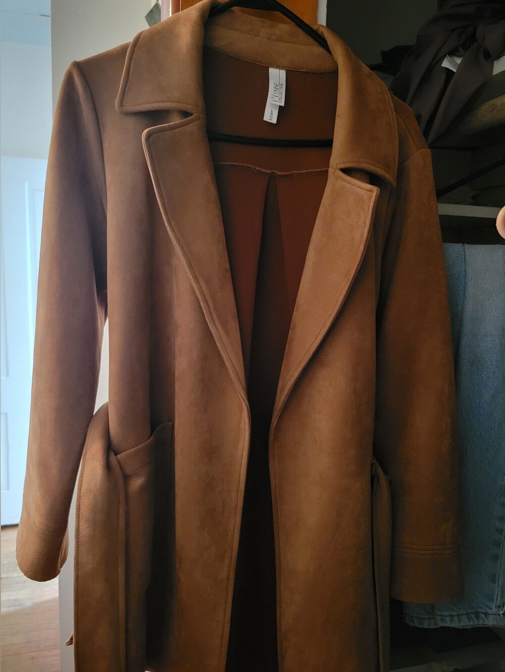 Brown Wynne Layers Jacket with Belt